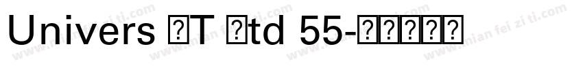 Univers LT Std 55字体转换